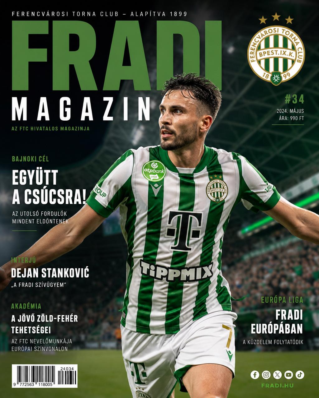 Fradi Magazin borító